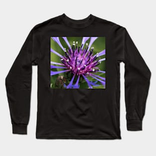 The purple heart of a flower. Long Sleeve T-Shirt